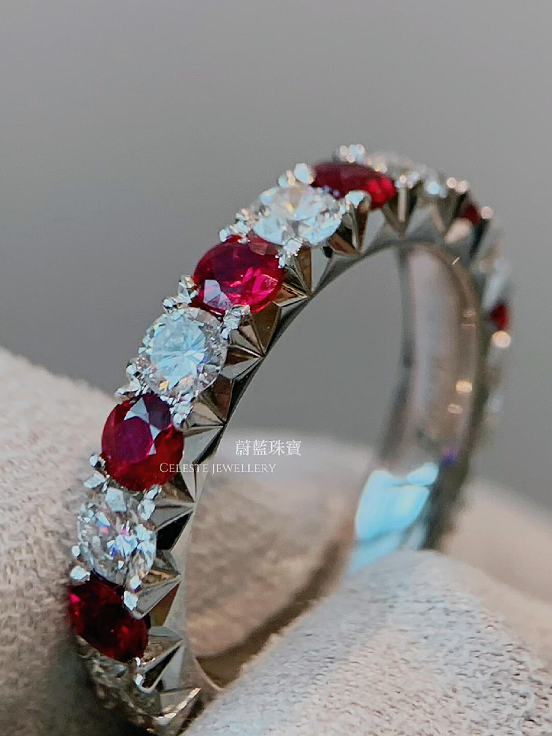 True Red Is Justice Ruby Eternity Ring
