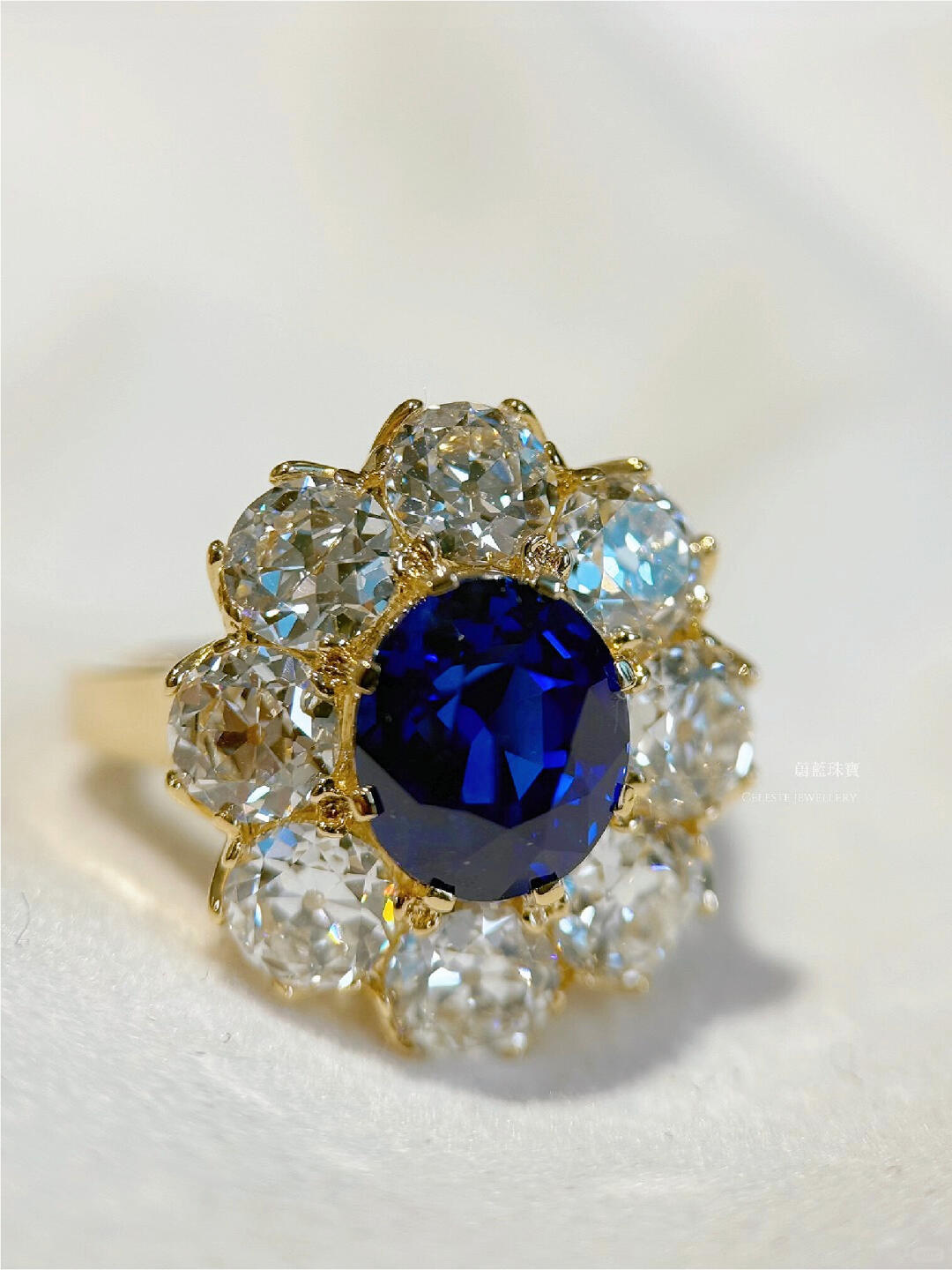 Twin Rings Carat Sapphire