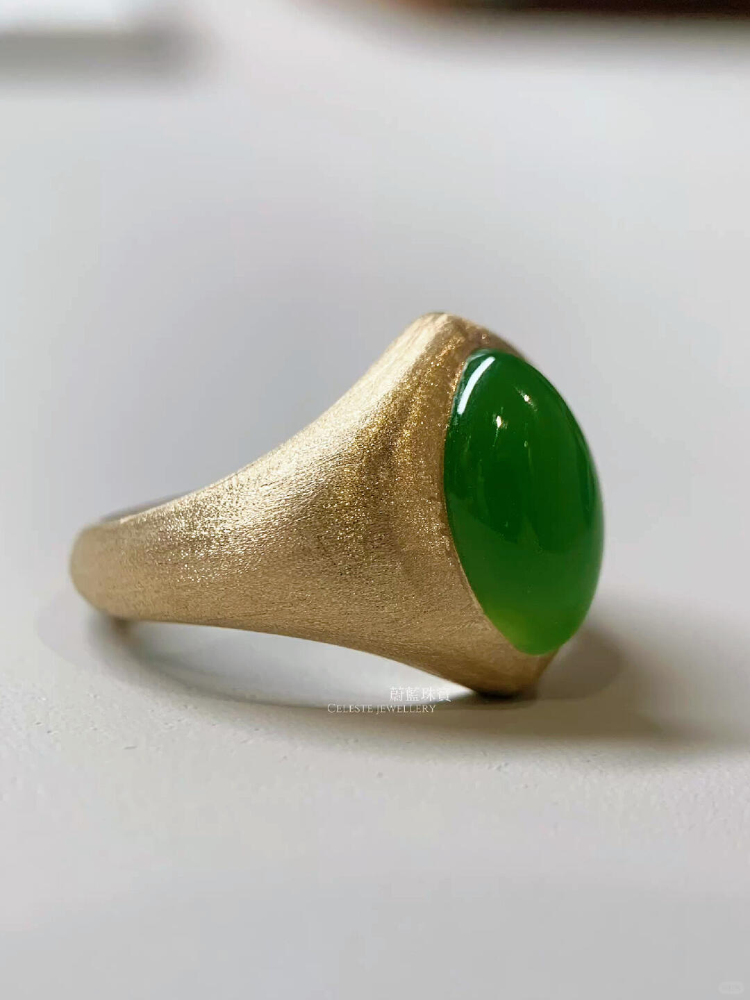 Jade Is Grace Worn on the Hand Ring