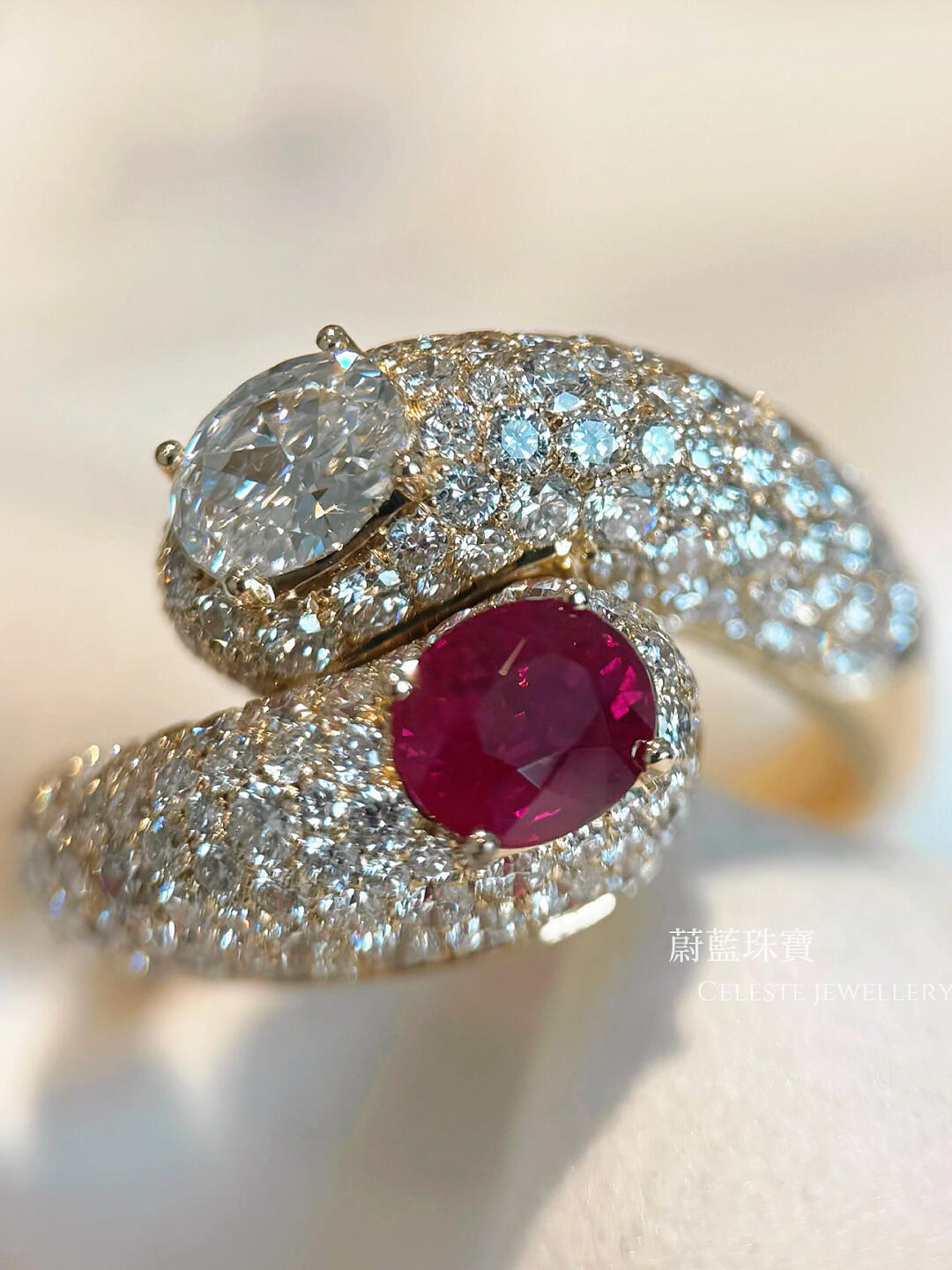 Adults Do Not Make Choices: Yin-Yang Hotpot Ruby Ring