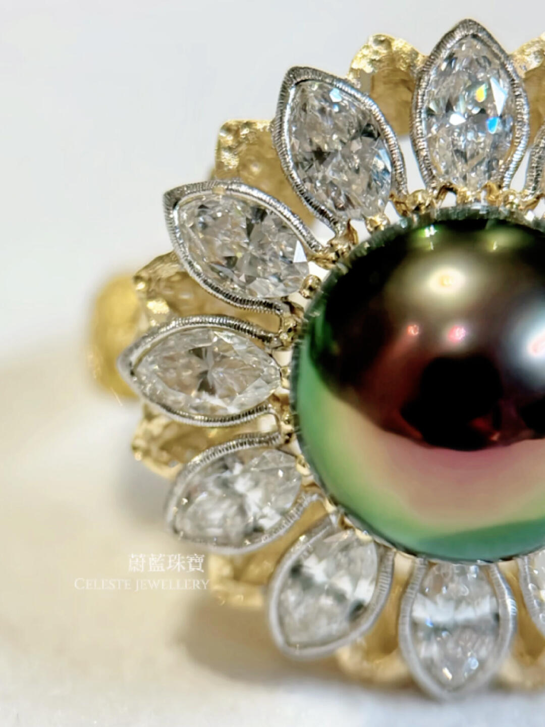A Little Sun for Winter: Tahitian Pearl Ring