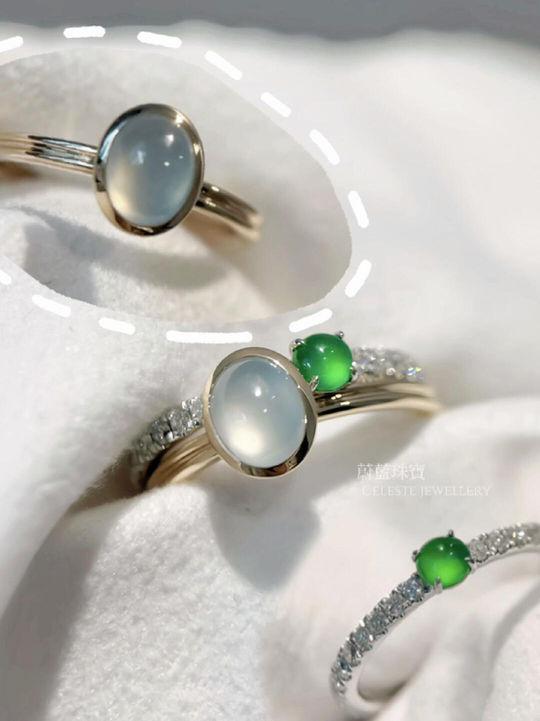 A Jadeite Layering Combination for the Young Ring
