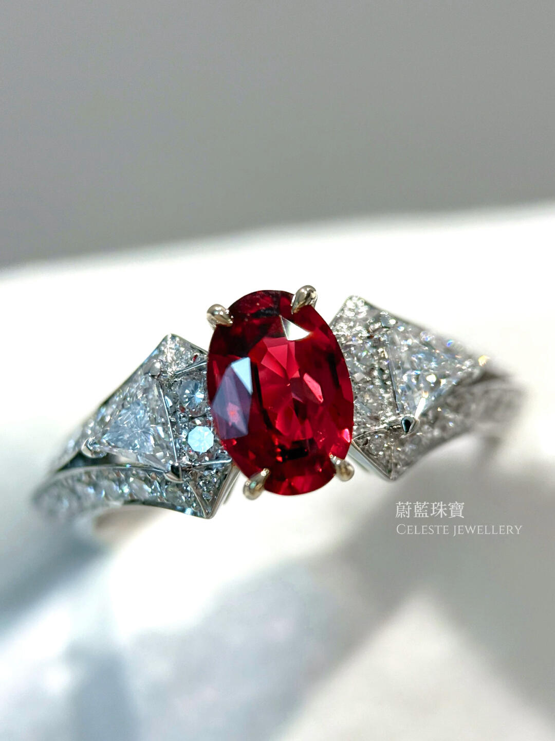 A Vintage and Intense Ruby Ring