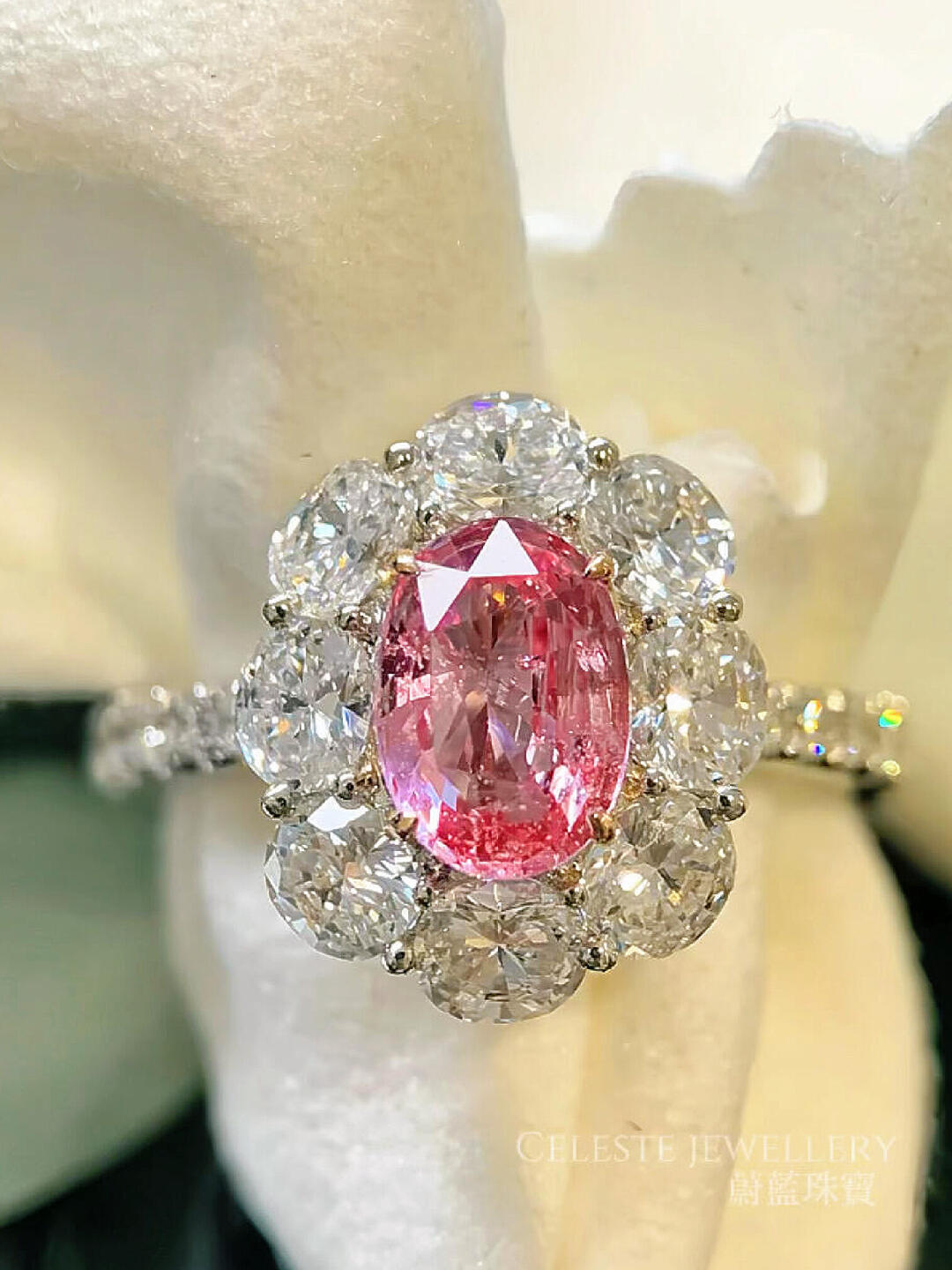 Padparadscha, A Miracle of One in Fifty Thousand Ring