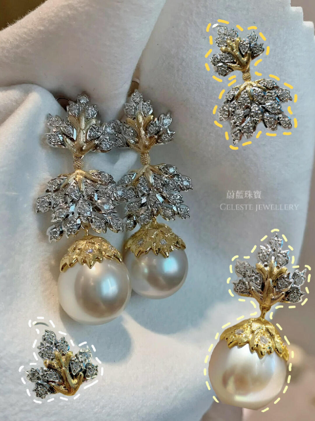 Party Jewellery Arrives: Diamond and Pearl Earrings