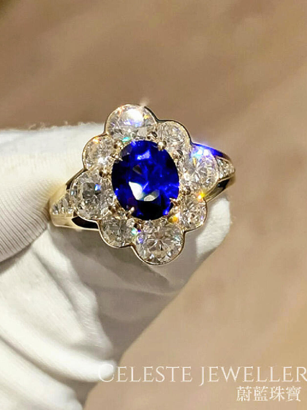 Gilded Time Sapphire Ring