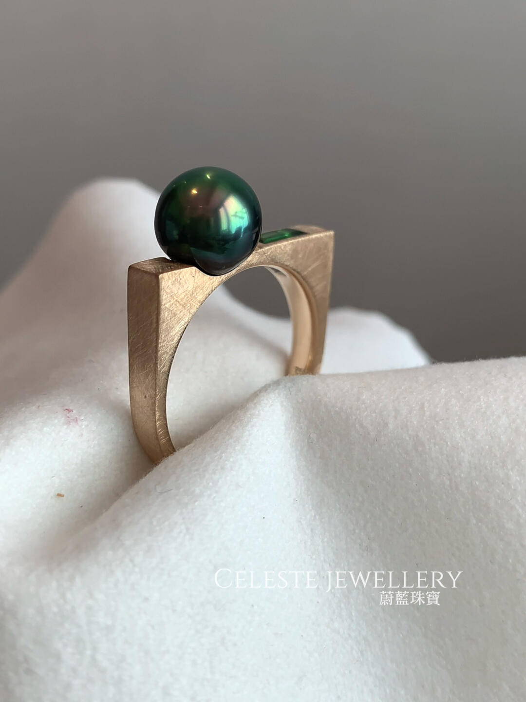 An Avant-Garde Balance of Angles and Softness Ring