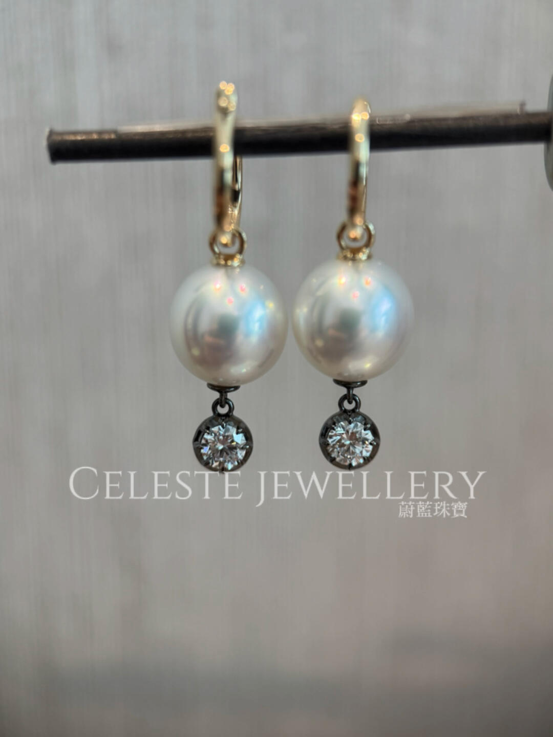 Georgian-Style Pearl Earrings