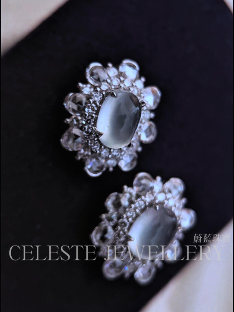 Eastern jadeite earrings
