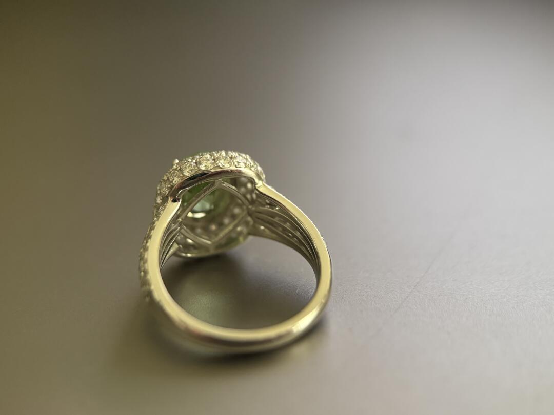 Green tourmaline ring