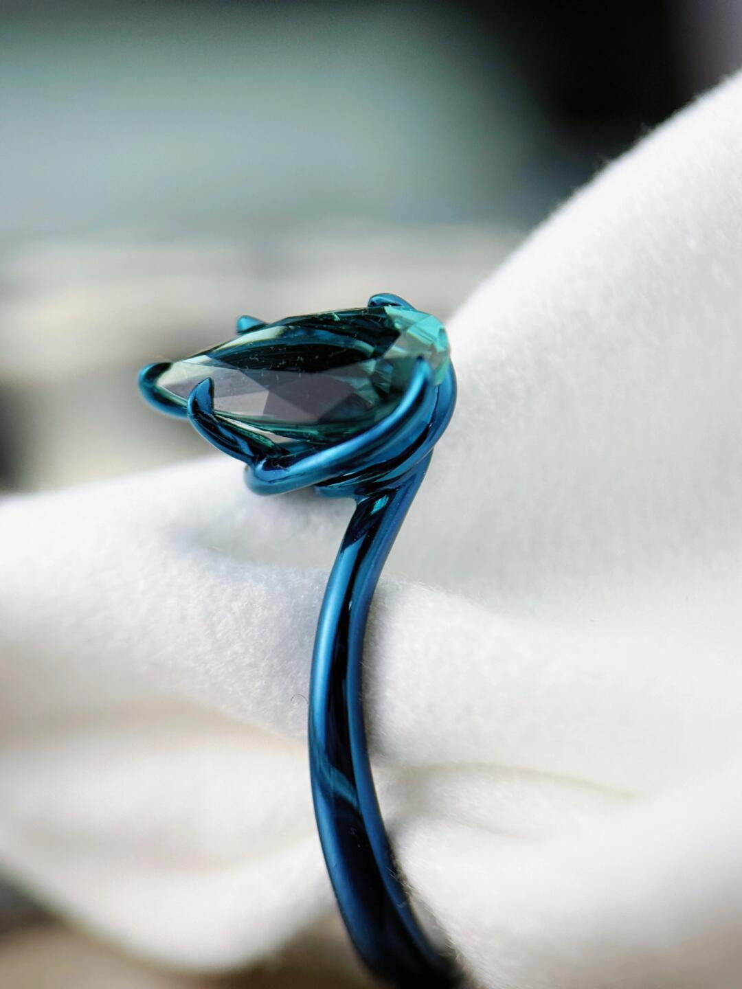 Court tourmaline ring