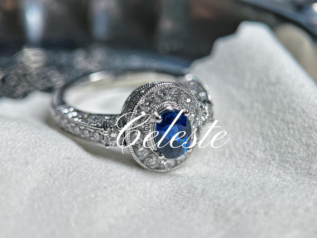 Royal Blue forged into eternity ring